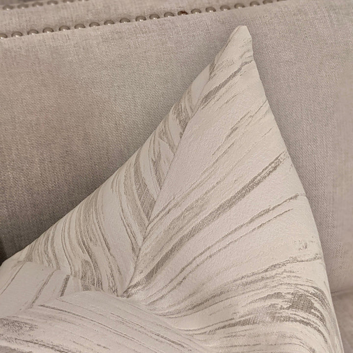 Agata Ivory Marble Effect Cushion - 50x50cm Cushion 