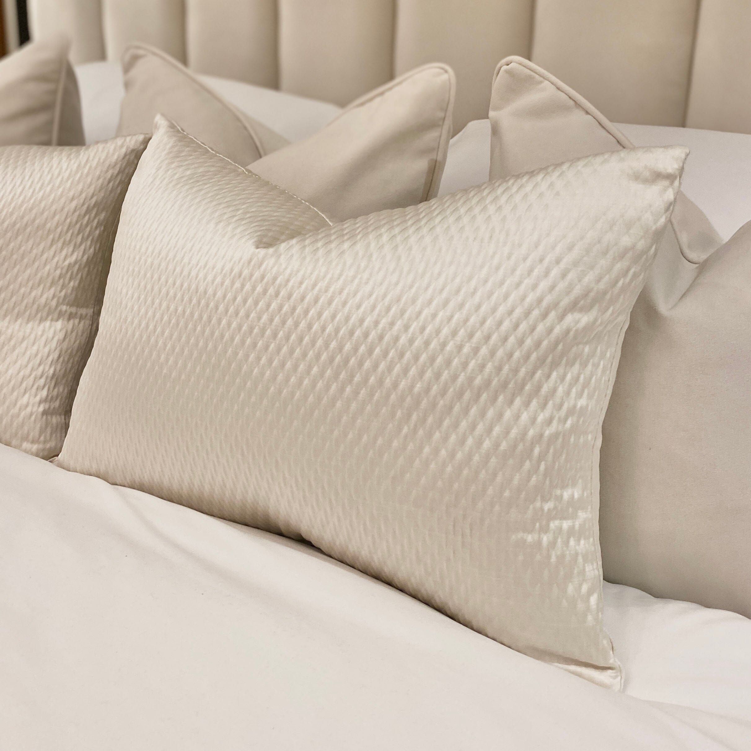 Alie Ivory Bolster Cushion - 35x50cm Textiles