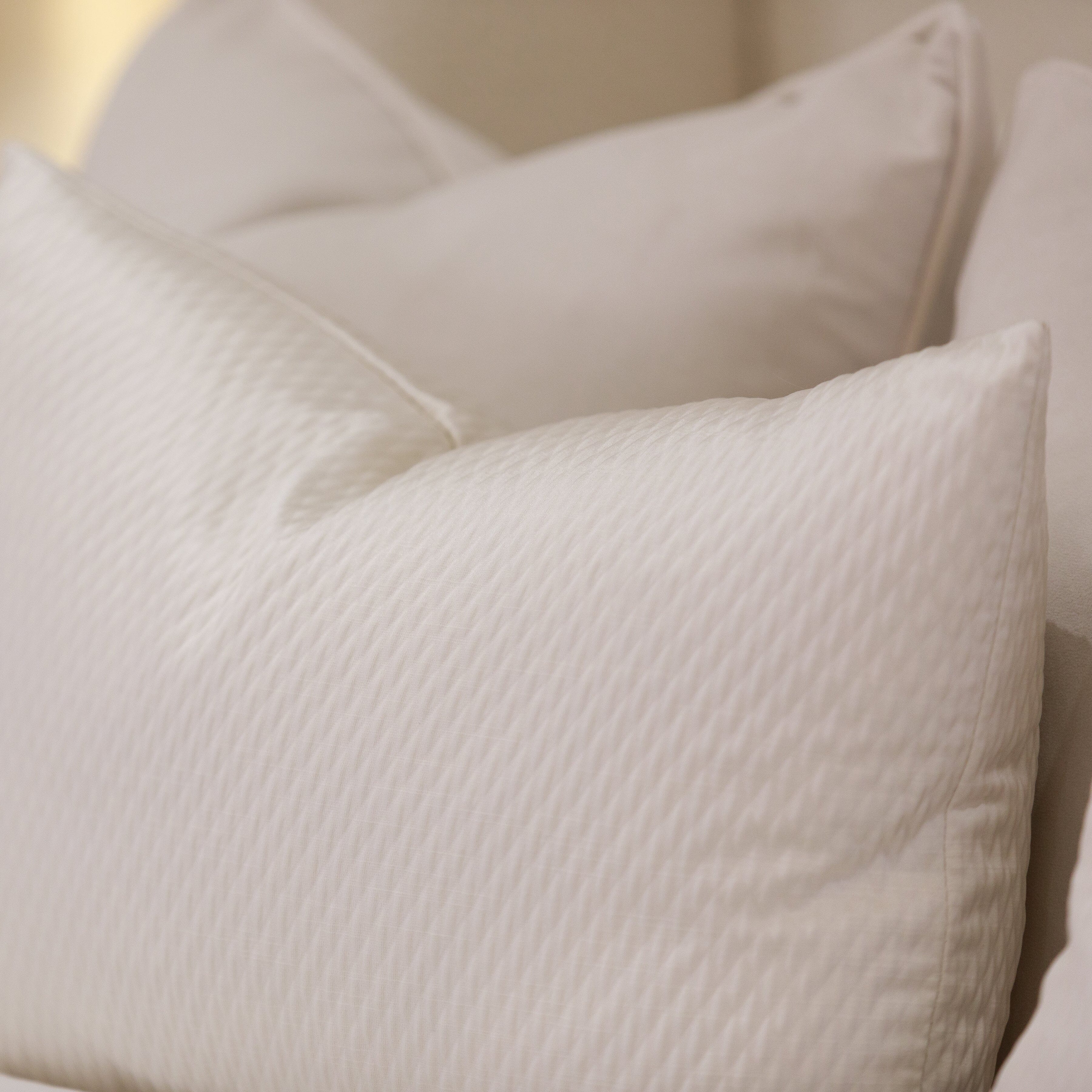 Alie Ivory Bolster Cushion - 35x50cm Textiles