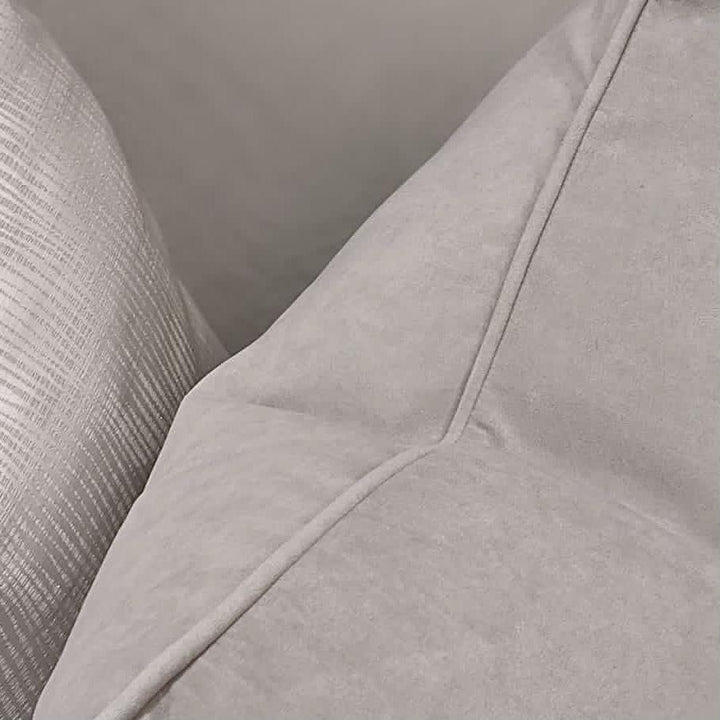 Ari Stone Grey Velvet Cushion - 50 x 50cm Cushion 