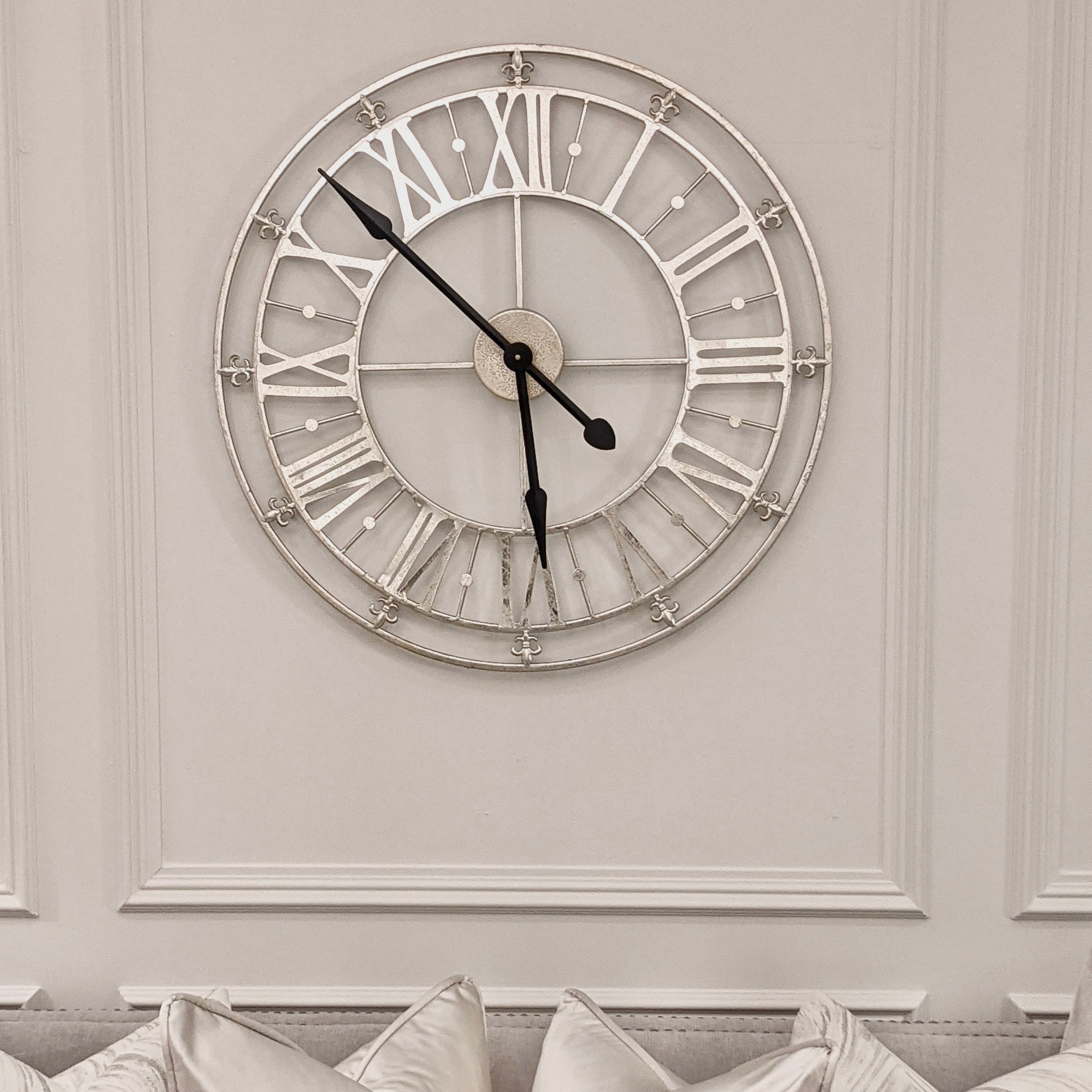 Bosie Champagne Large Wall Clock Art