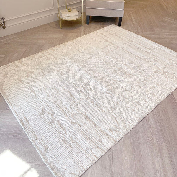 Braelyn Ivory & Taupe Abstract Rug 
