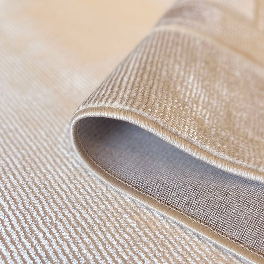 Cassian Ivory & Gold Bordered Rug