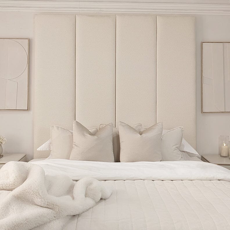 Cloud Boucle Individual Upholstered Headboard Wall Panel - 45cm – Rowen ...