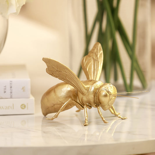 Decorative Gold Bee Ornament Accessories