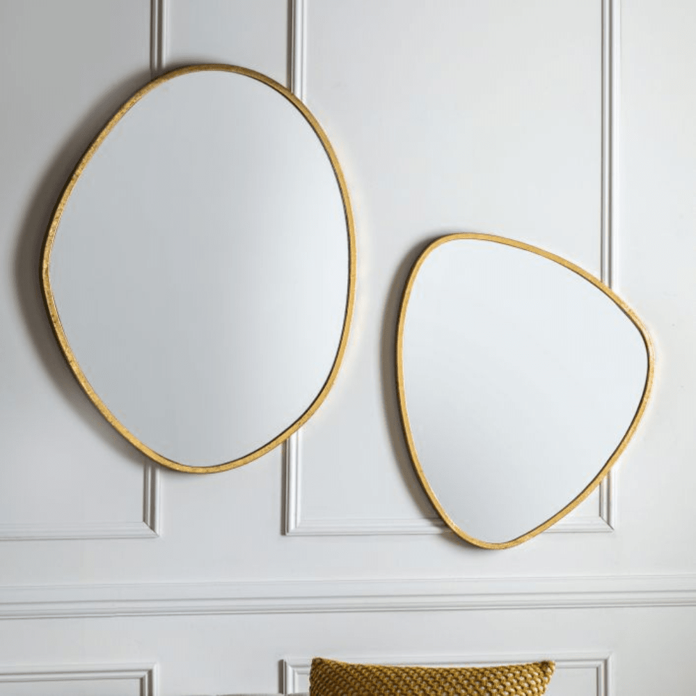 Eccleston Large Gold Pebble Wall Mirror Mirror