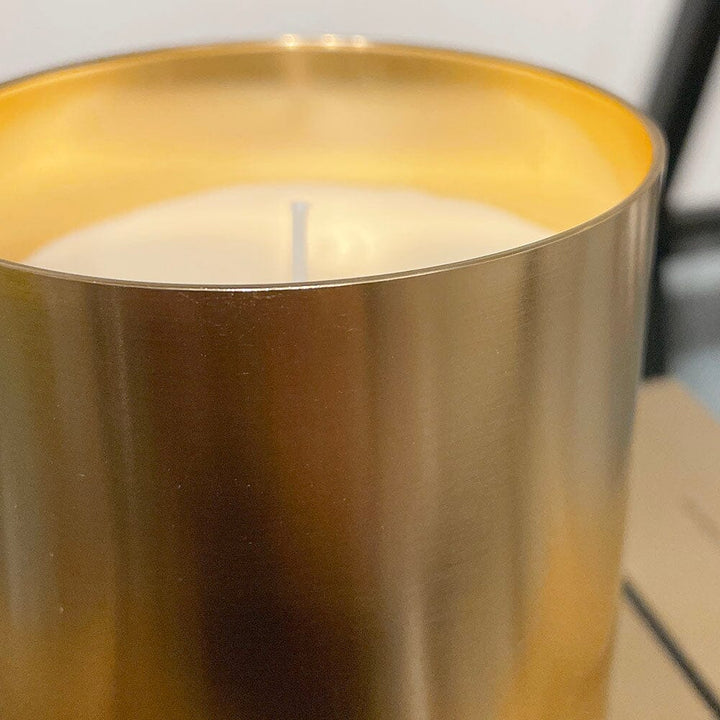 Epiphany White Sandalwood Scented Gold Candle Accessories 