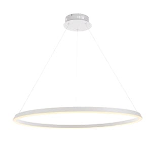 Everett White Halo LED Pendant Ceiling Light Lighting