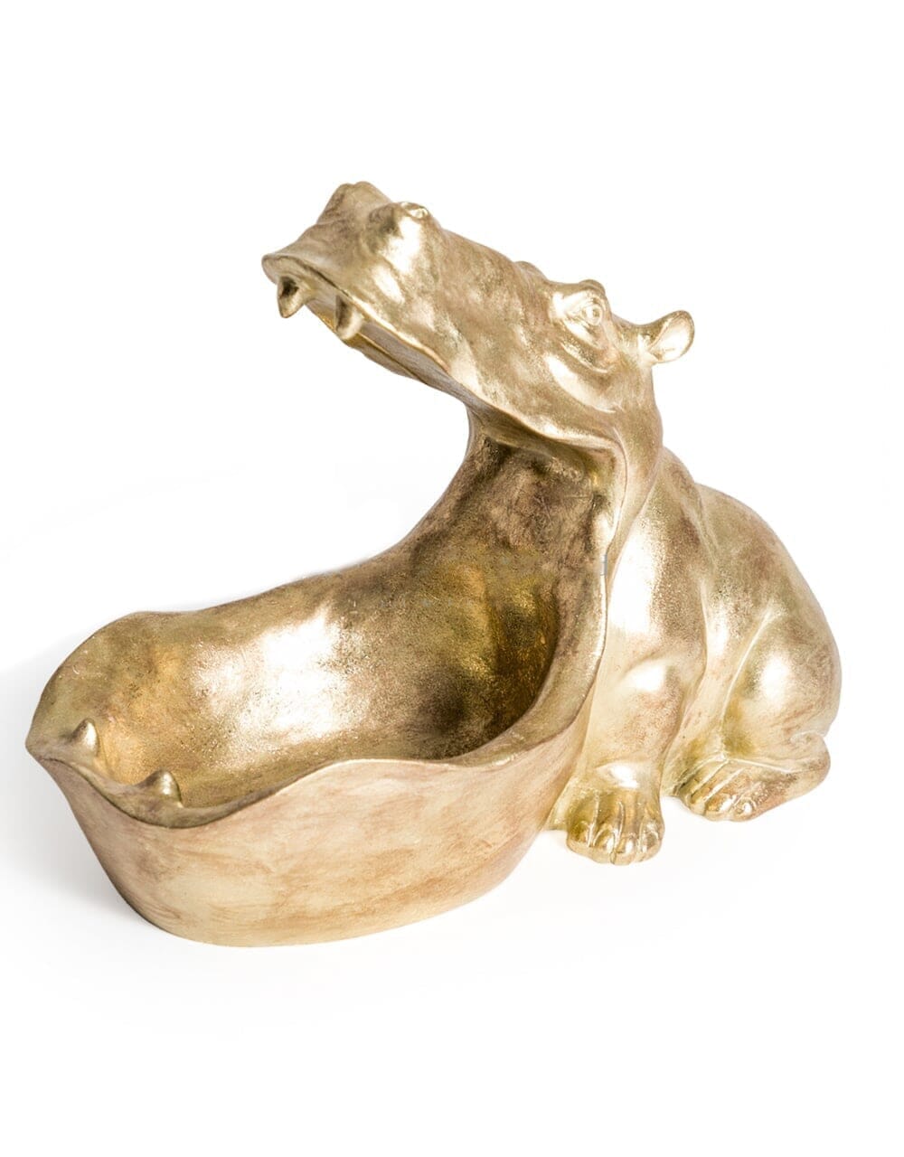 Gold Hippo Decorative Storage Bowl Accessories