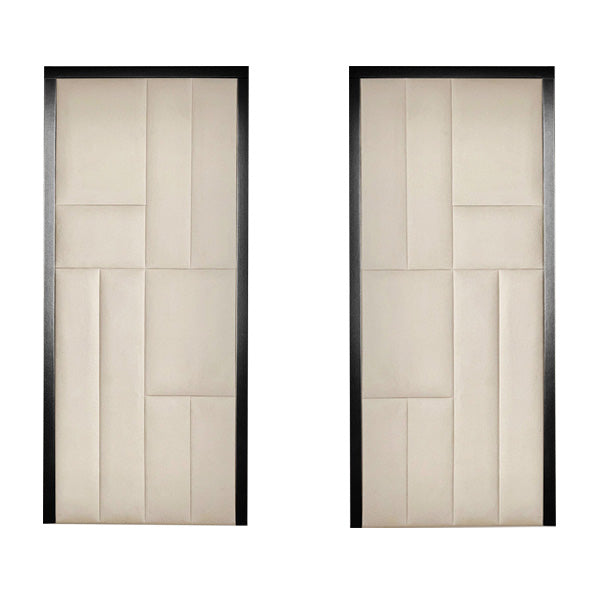 Kensington Cream Premium Abstract Headboard Set of 2 Wings MTO Headboard