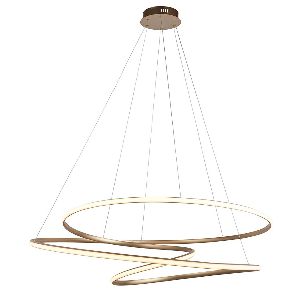 Korrs Gold XL Spiral Pendant Ceiling Light Lighting