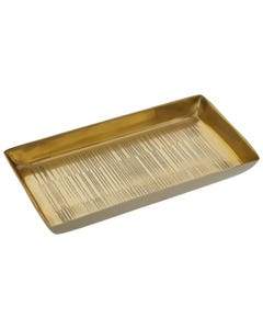 Lizzie Line Effect Gold Tray Bathroom
