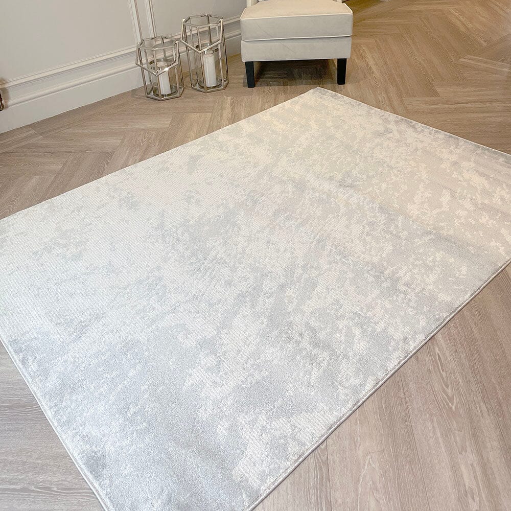 Montane Ivory & Grey Marble Effect Rug Rowen Homes