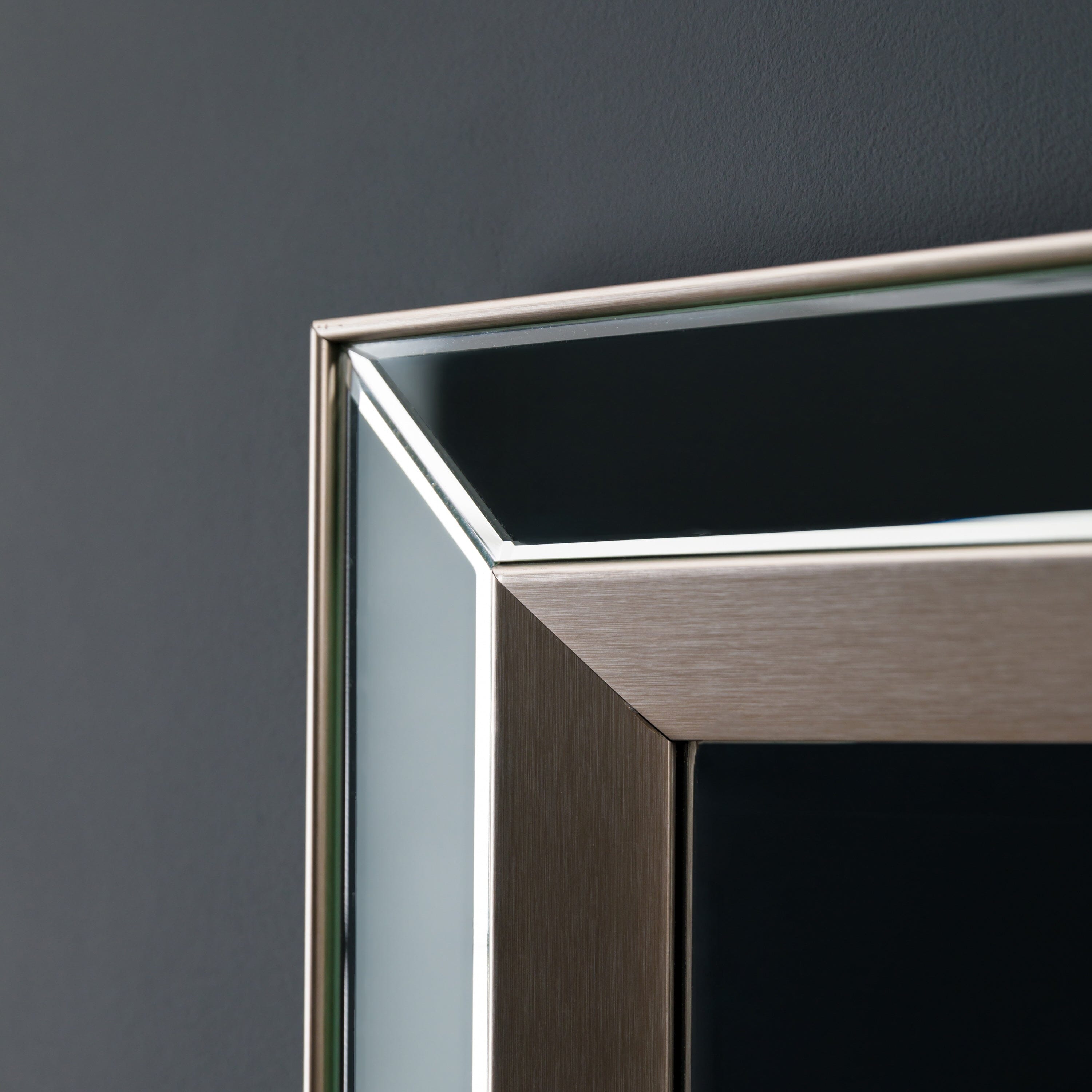 Motif Silver Rectangular Mirror - 109cm Art