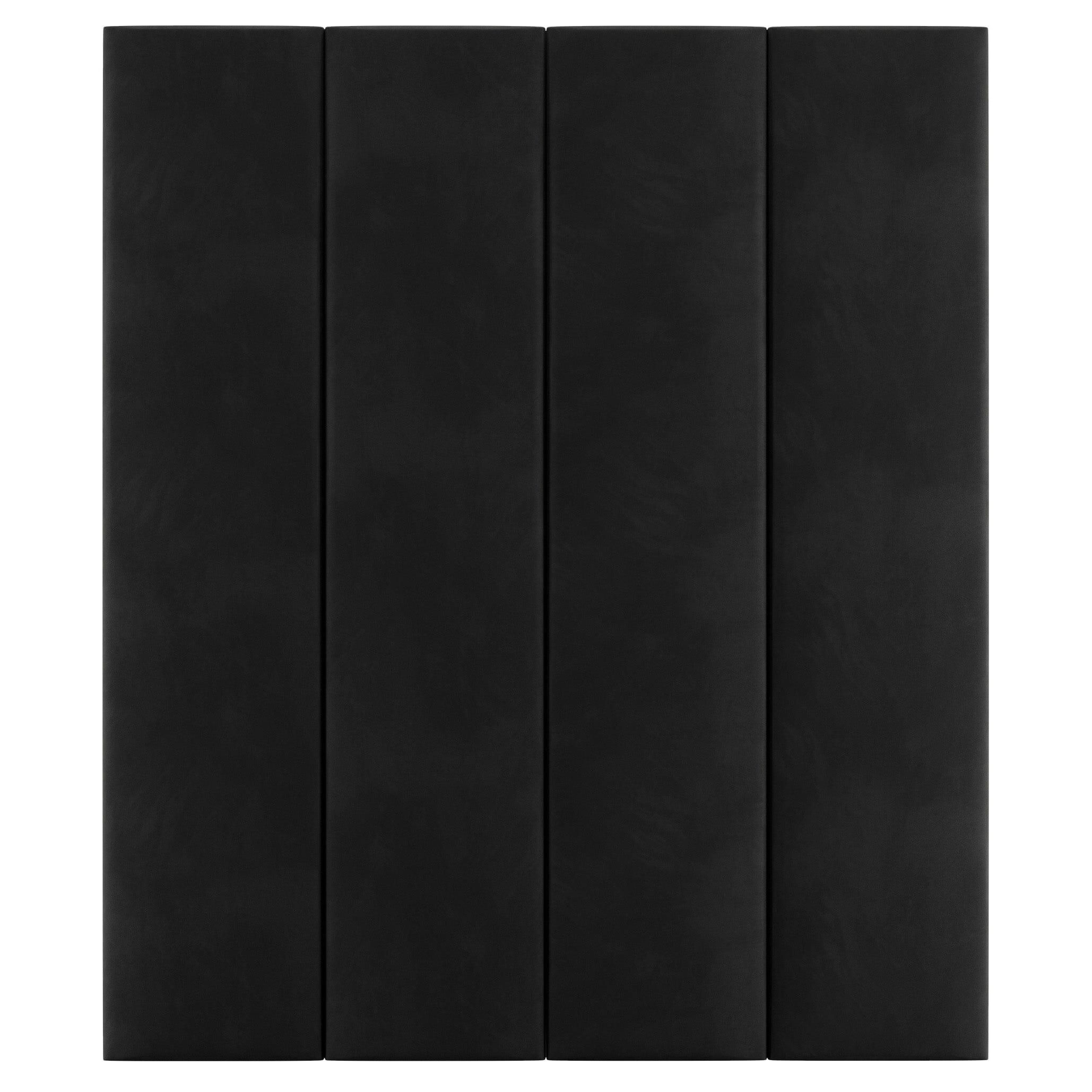 Noir Black Velvet Individual Wall Mounted Headboard Panel - 45cm Headboard