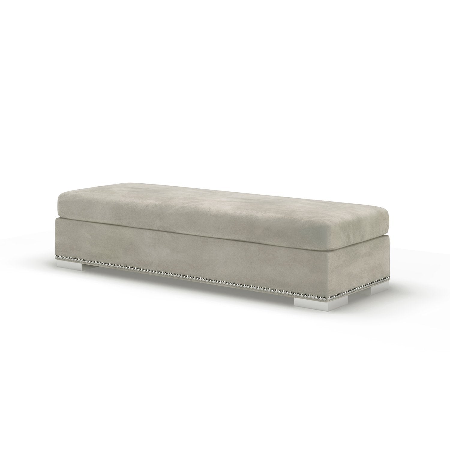 Olivia Smoke Grey Premium Large Sofa Footstool – Rowen Homes