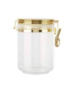 Pharaoh Gold Finish Medium Clear Acrylic Jar Kitchen
