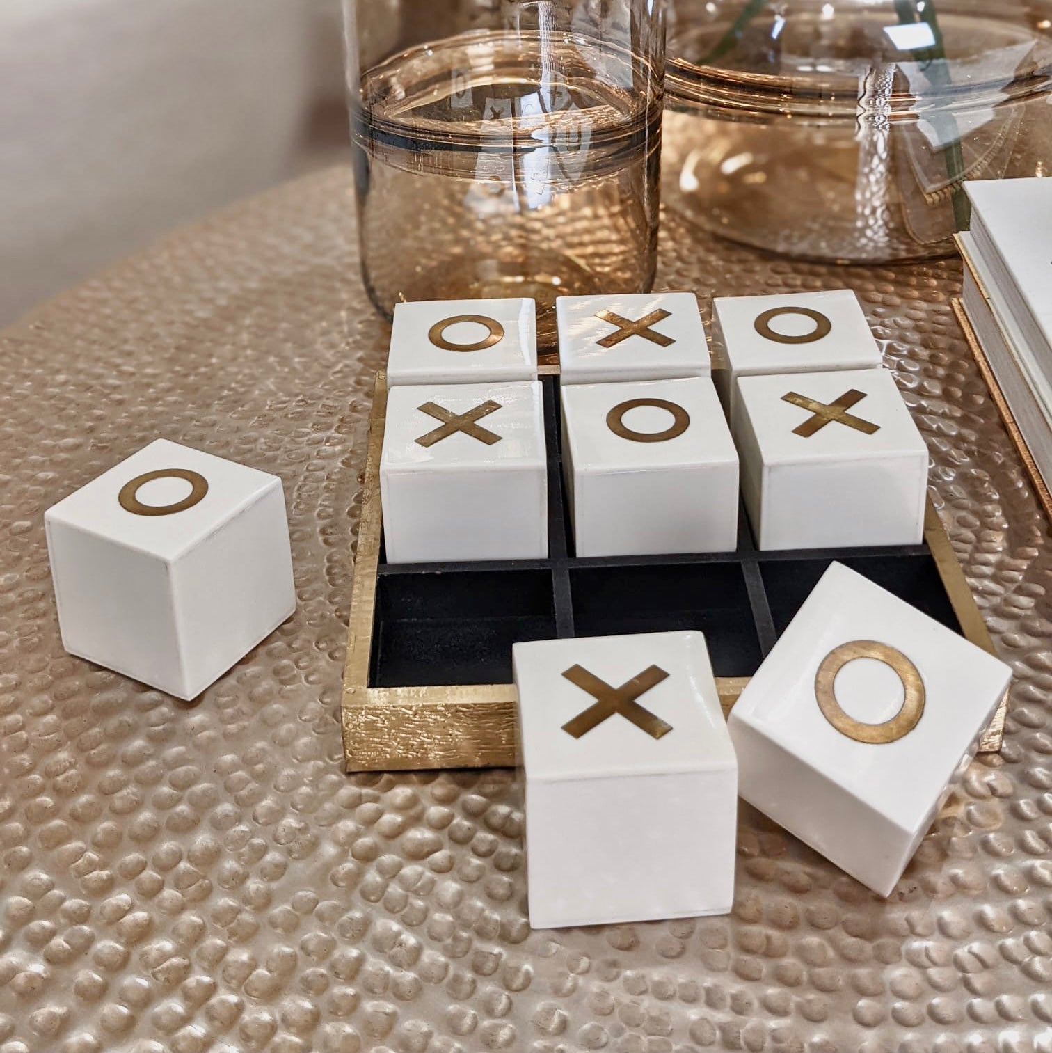 Rae Gold Noughts & Crosses Set Accessories
