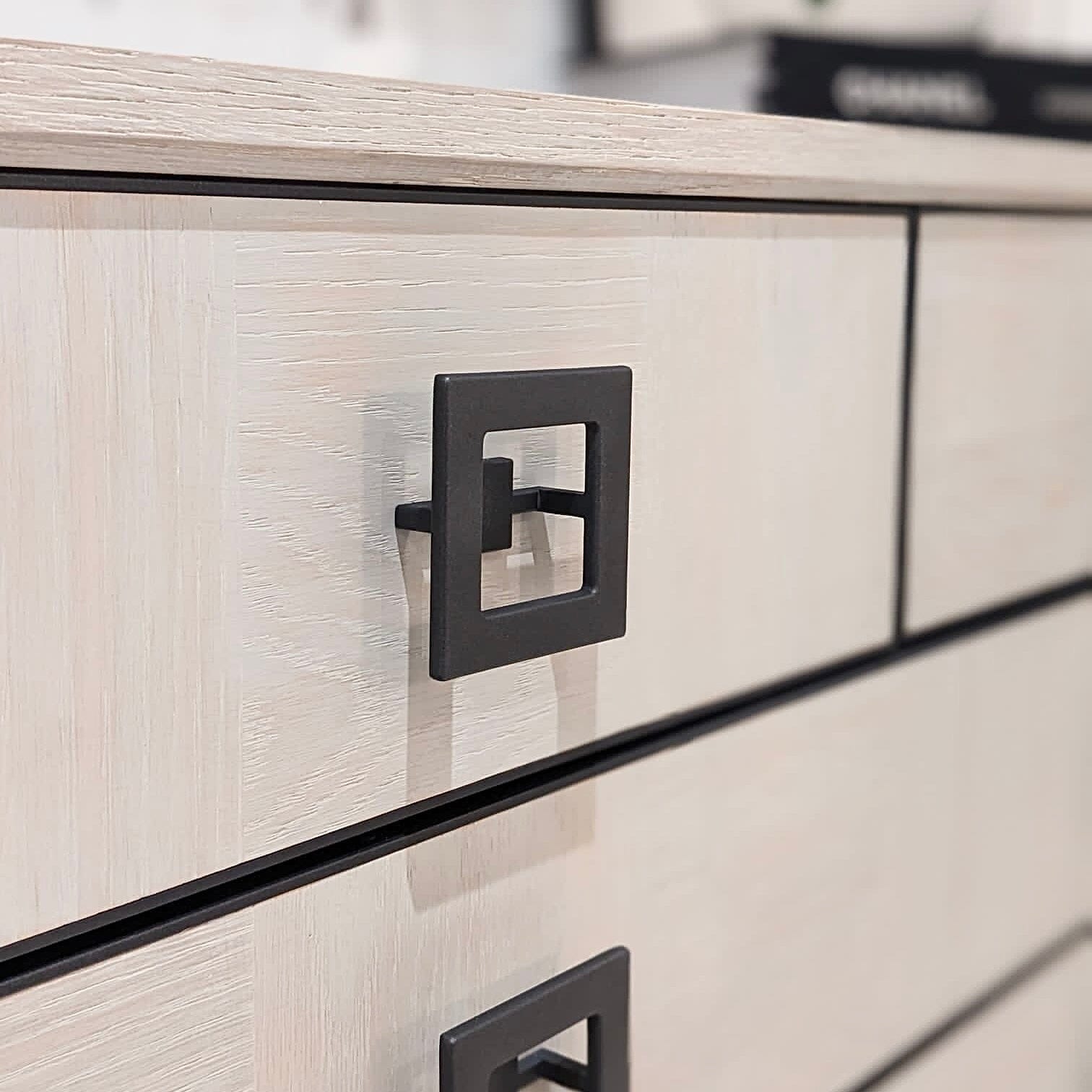 Rosa White Wash Oak Veneer 5 Drawer Chest