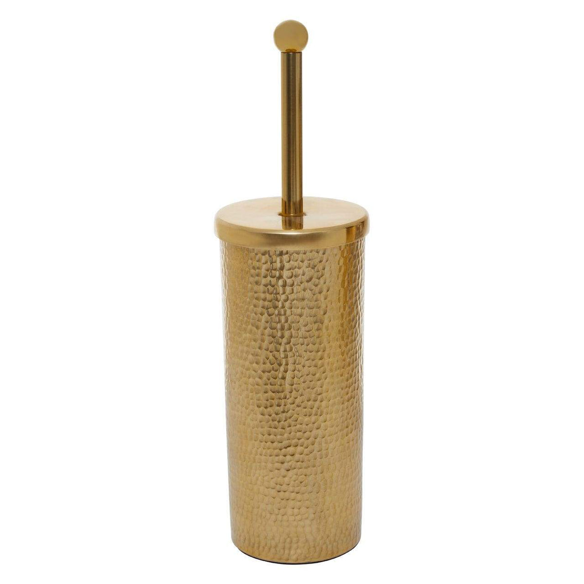 Sierra Hammered Gold Finish Toilet Brush Bathroom