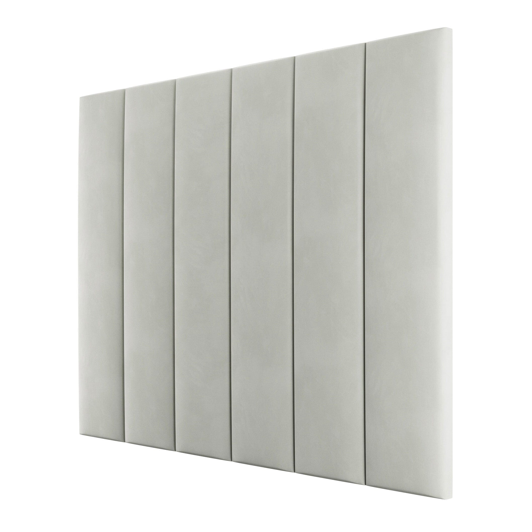 Smoke Grey Velvet Individual Upholstered Headboard Panel - 45cm MTO Beds and Headboards