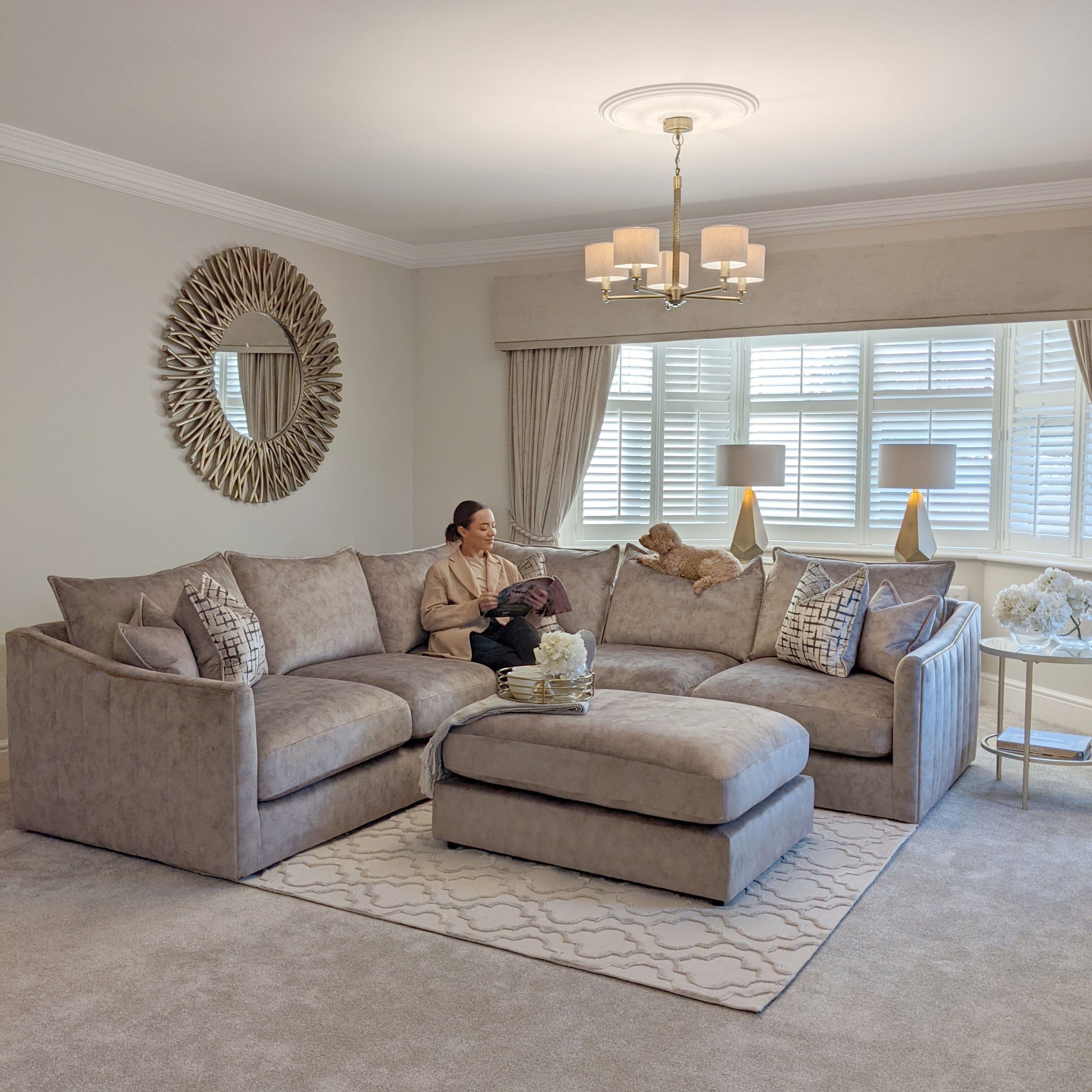 Snuggle Chair Sofology Sophia Pewter Velvet Sofa Range With