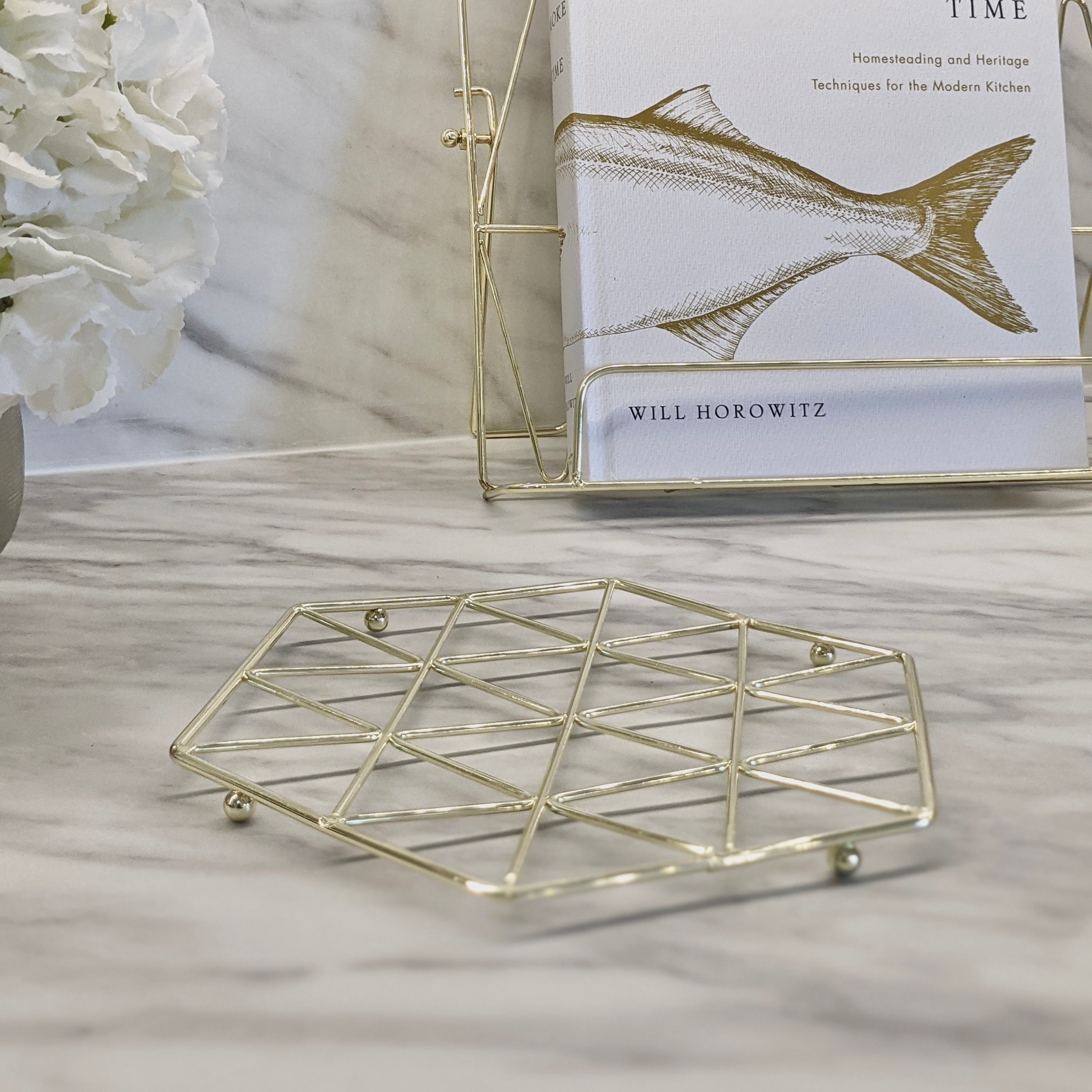 Sylvan Gold Geometric Trivet Kitchen