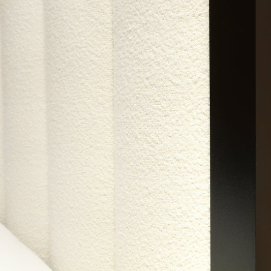 Valentina Cloud Boucle & Black Channelled Headboard Made to Order Headboard