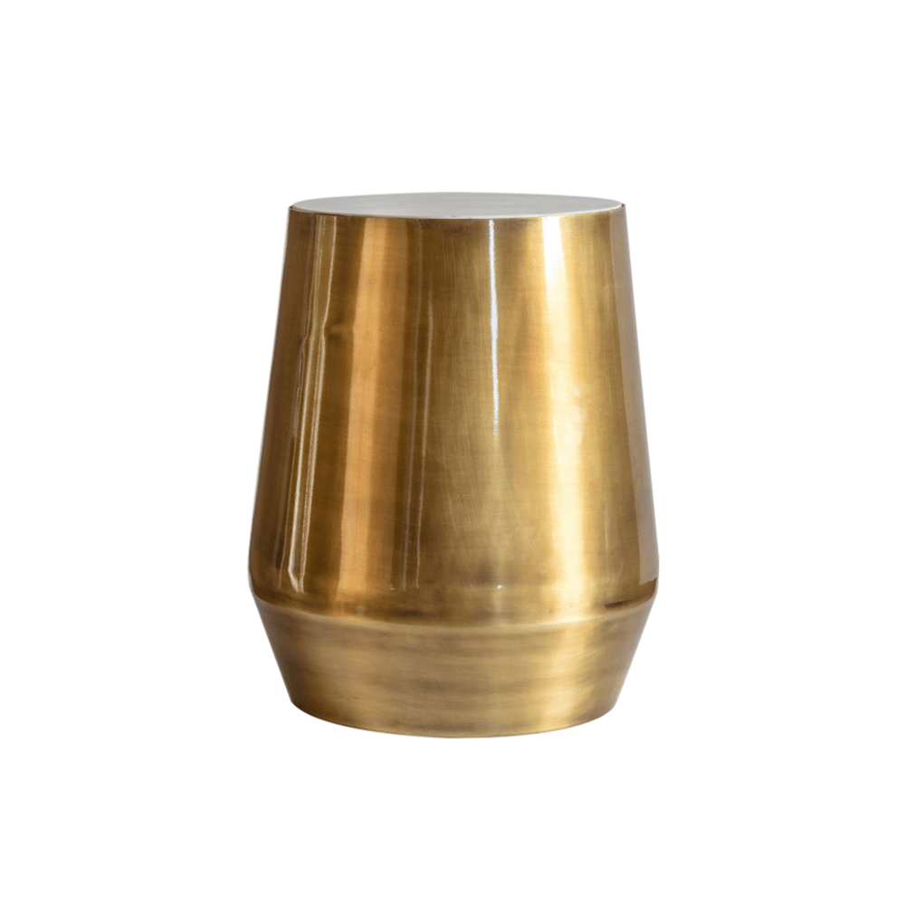 Verna Gold Round Side Table Rowen Homes