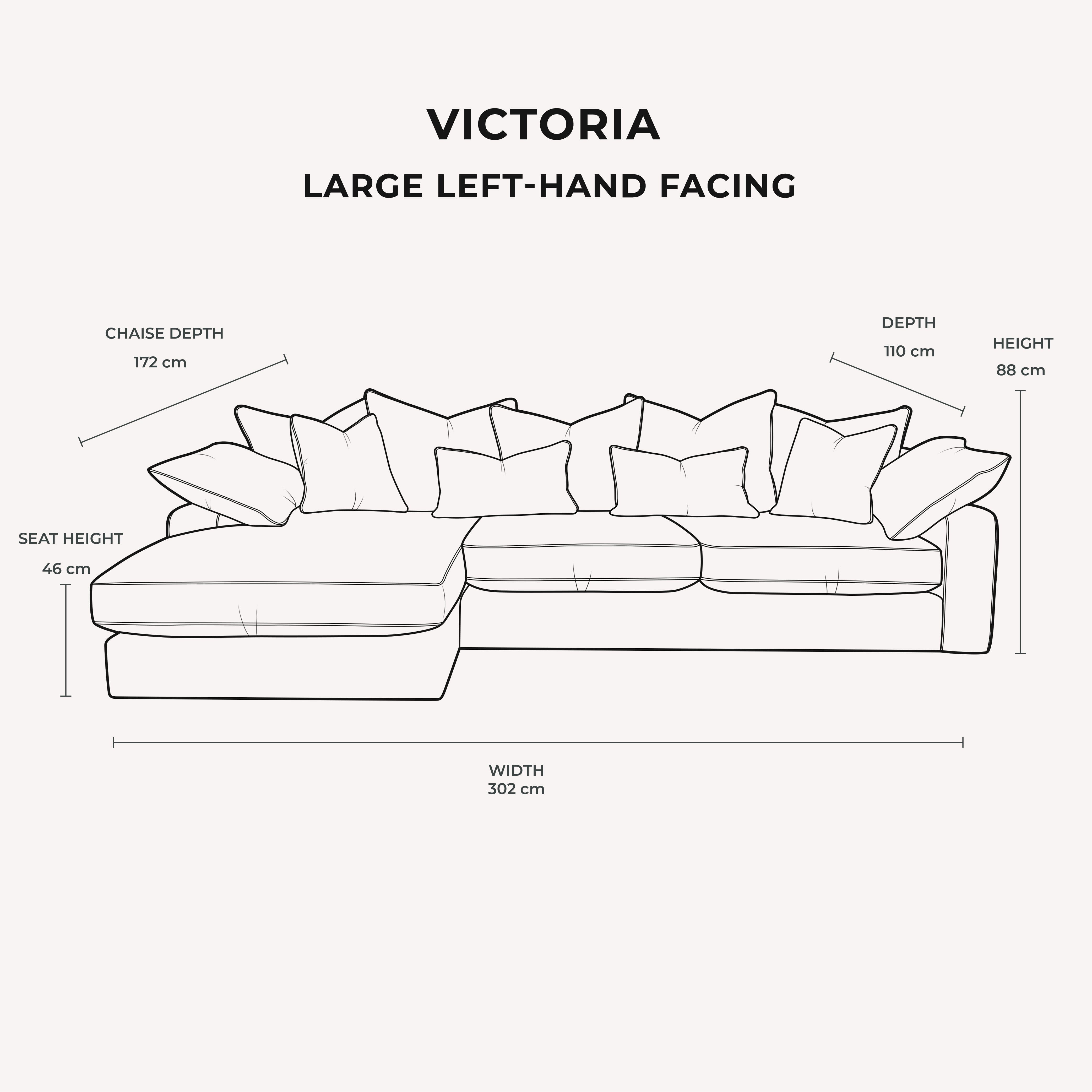 Victoria Mink Velvet Pillow Back Sofa Range MTO Sofa