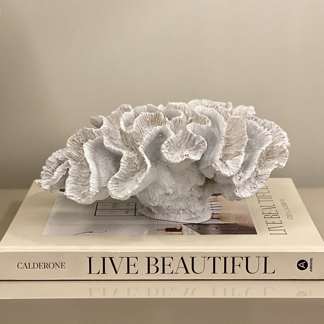 Wave Resin Faux Coral Sea Sculpture – Rowen Homes