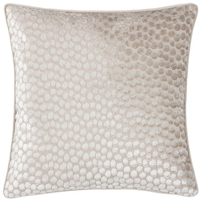 Teresina Cream Velvet Printed Cushion Cover - 45x45cm