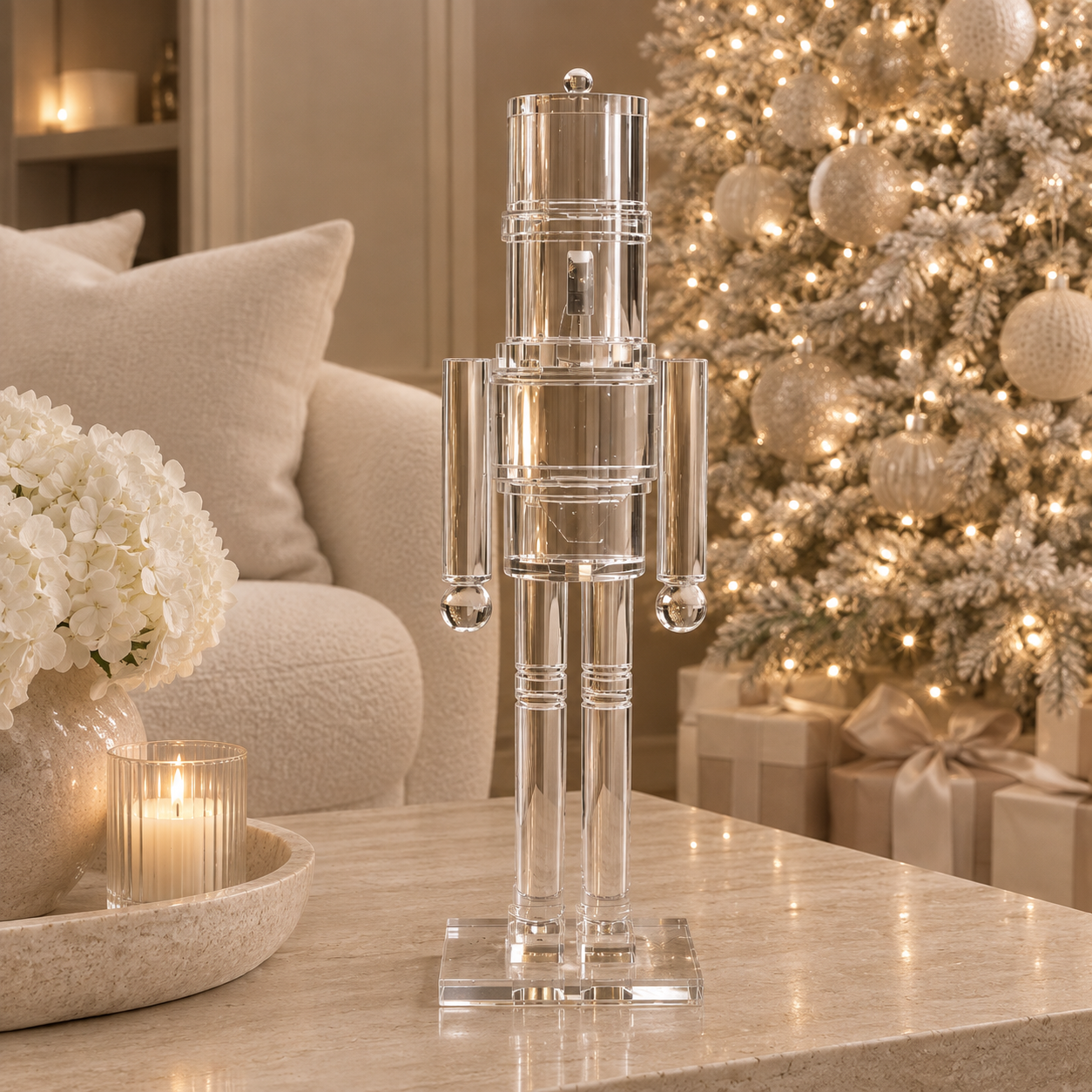 Large Decorative Perspex Nutcracker Ornament