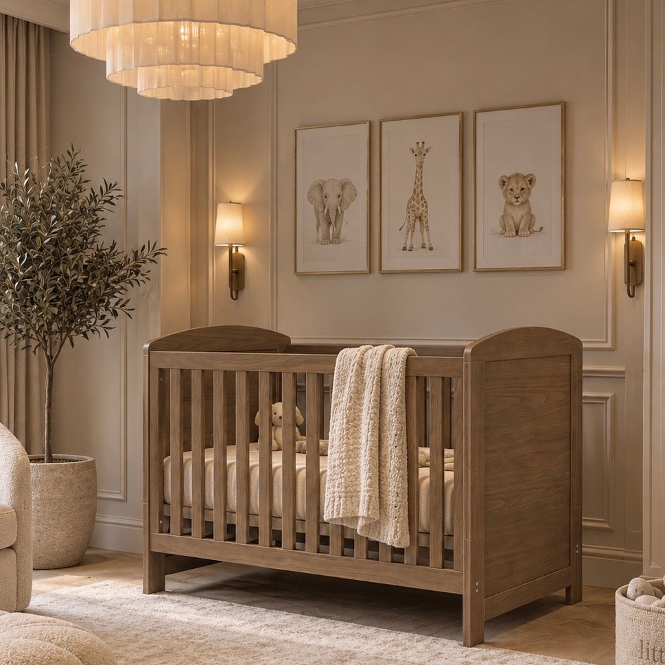 Walden Taupe Wooden Cot Bed