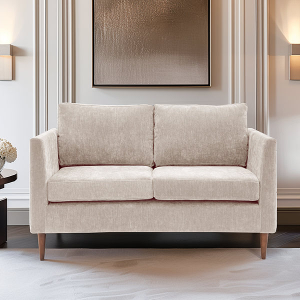 Camley Cream Textured 2 Seater Sofa