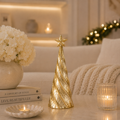 Gold Decorative Metal Christmas Tree Ornament