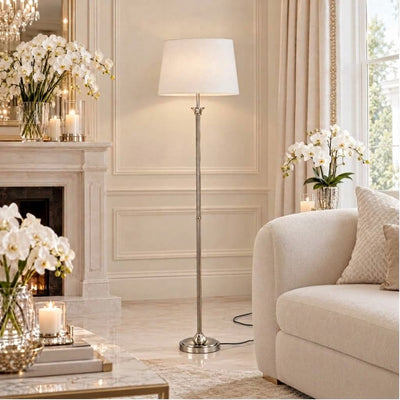 Alto Antique Silver Floor Lamp