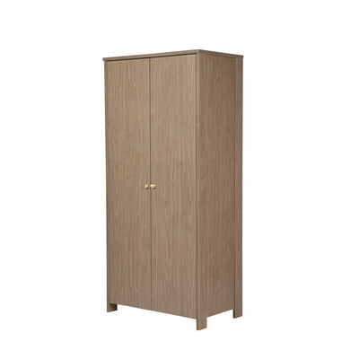 Walden Taupe Wooden 2 Door Wardrobe