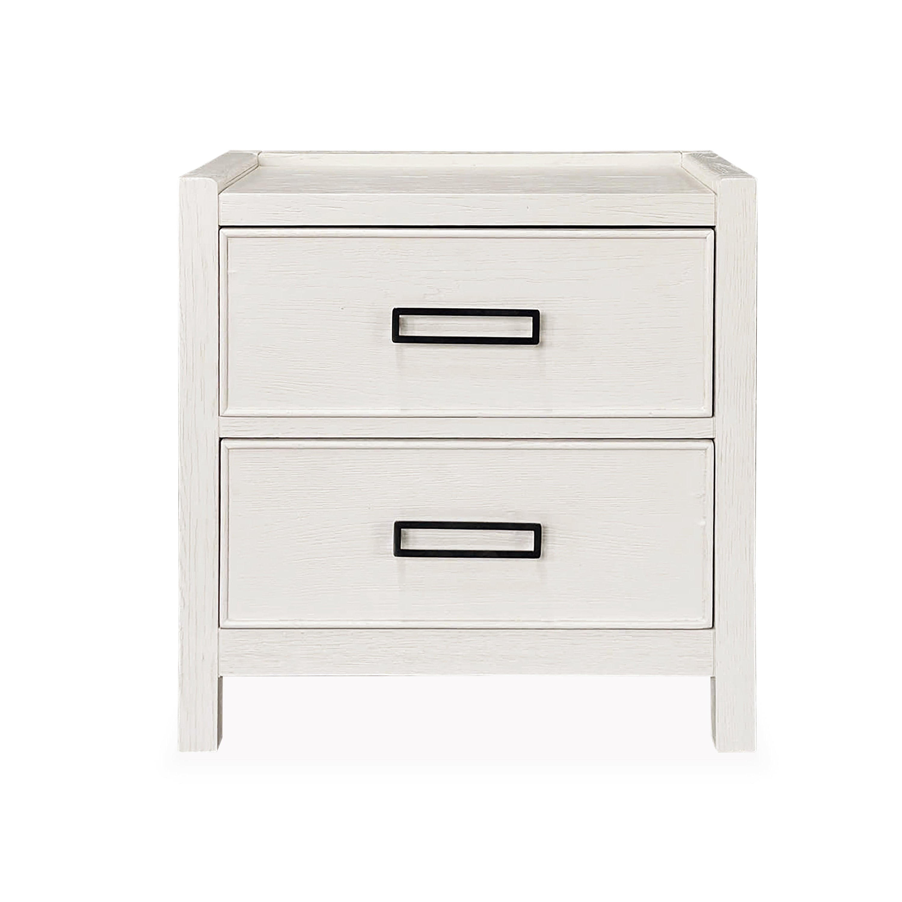 Soho Cream Oak Veneer 2 Drawer Bedside Table