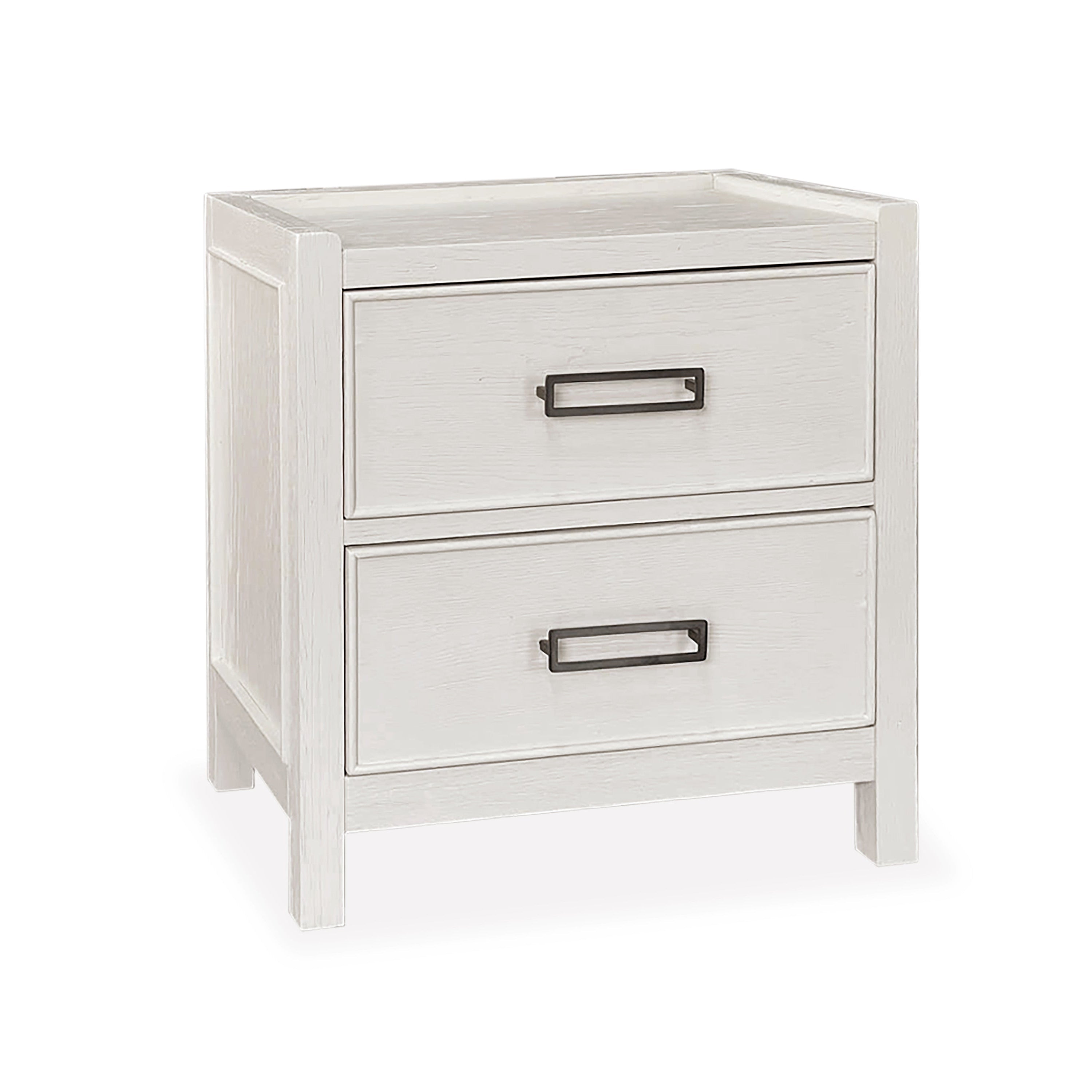 Soho Cream Oak Veneer 2 Drawer Bedside Table