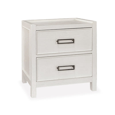 Soho Cream Oak Veneer 2 Drawer Bedside Table
