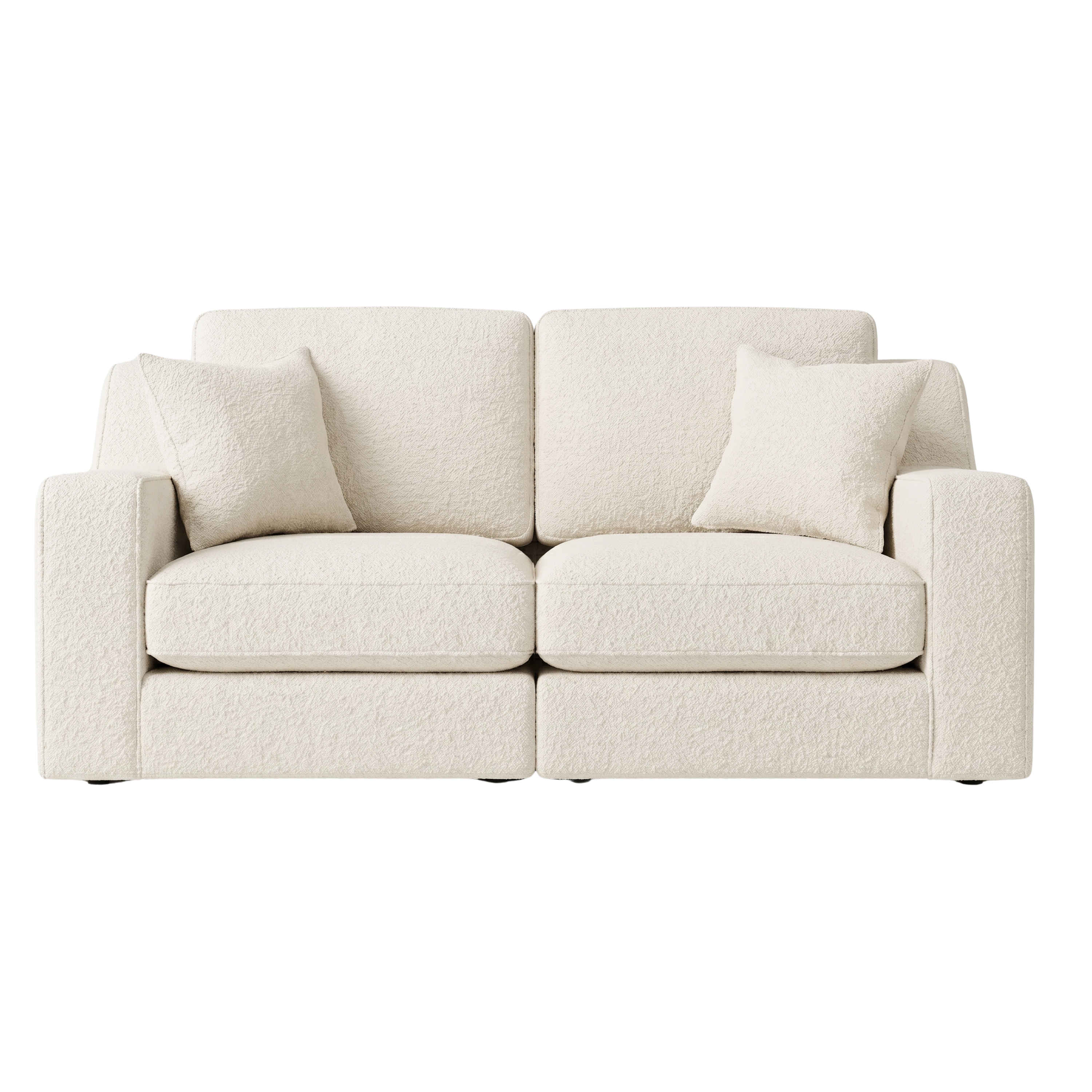 Victoria Ecru Boucle 4 Seater Sofa
