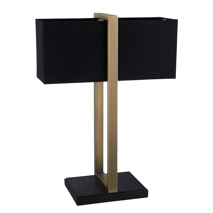 Abbey Black & Gold Table Lamp Lighting 