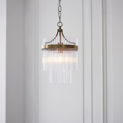 Abella Light Gold & Glass Pendant Ceiling Light Lighting 