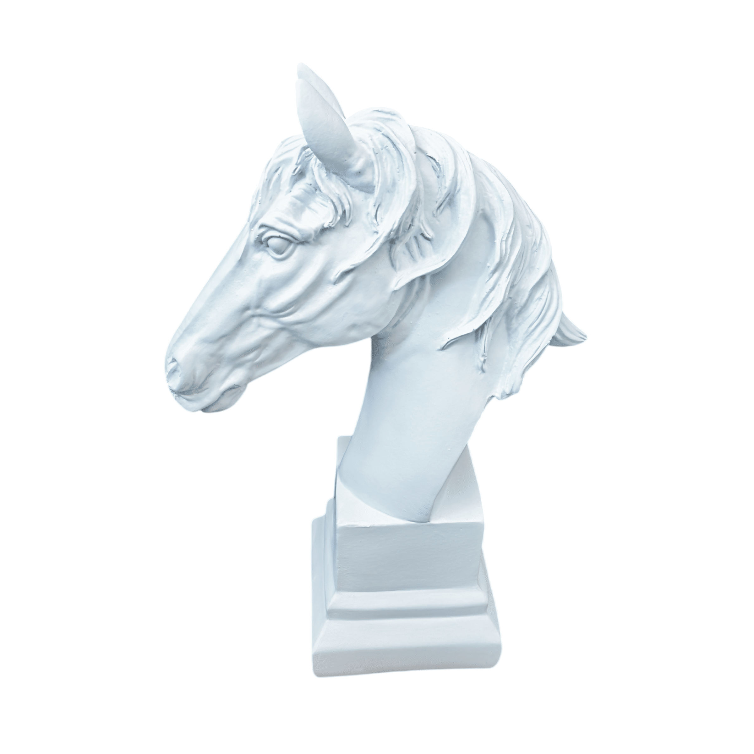 Abella Petite White Horse Head Decorative Ornament Accessories 
