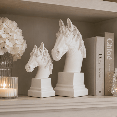 Abella White Horse Head Decorative Ornament Accessories 