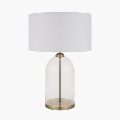 Adella Large Antique Brass & Gold Table Lamp Lighting 