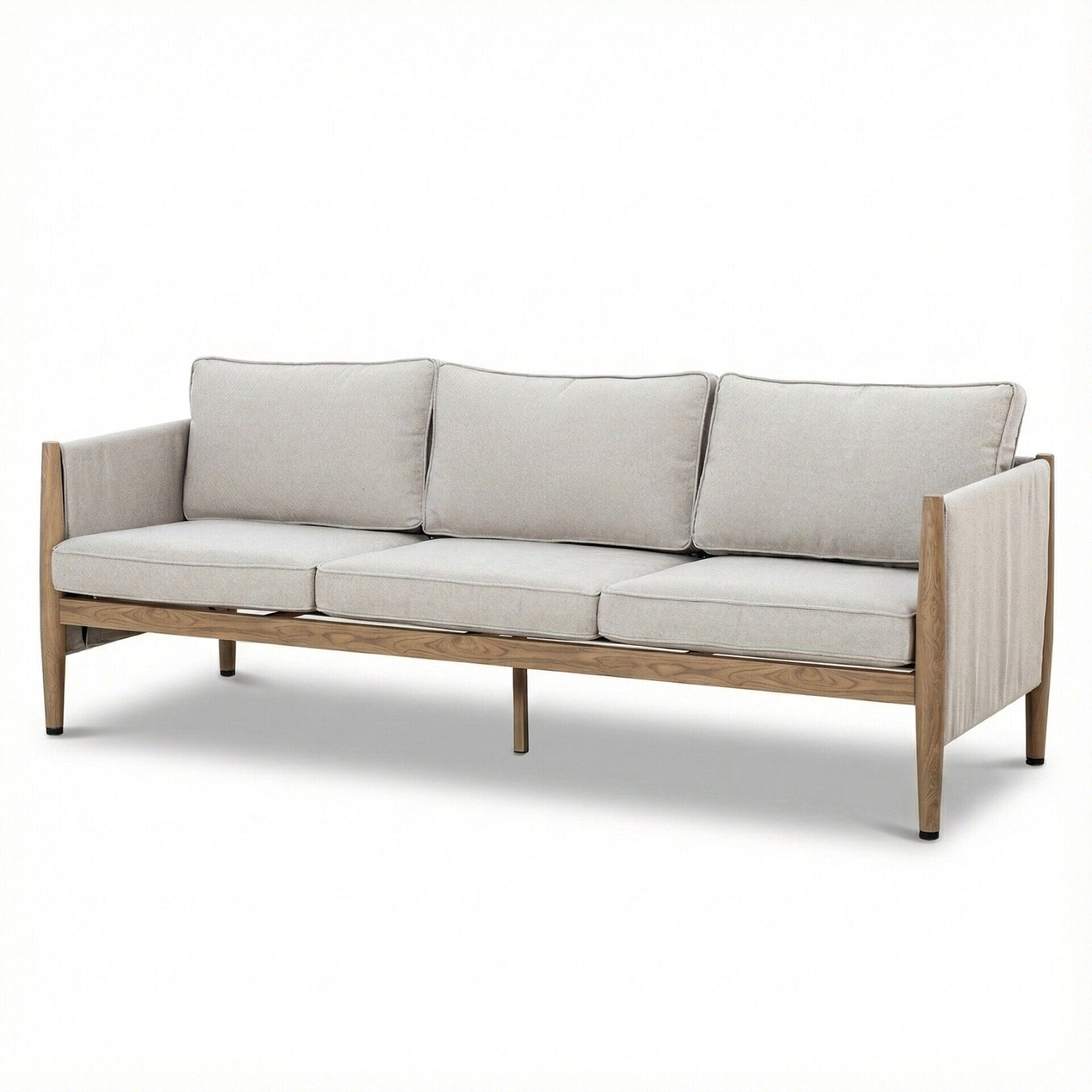 Adria Almond Upholstered Outdoor Lounge Set- Seats 5 Outdoor 