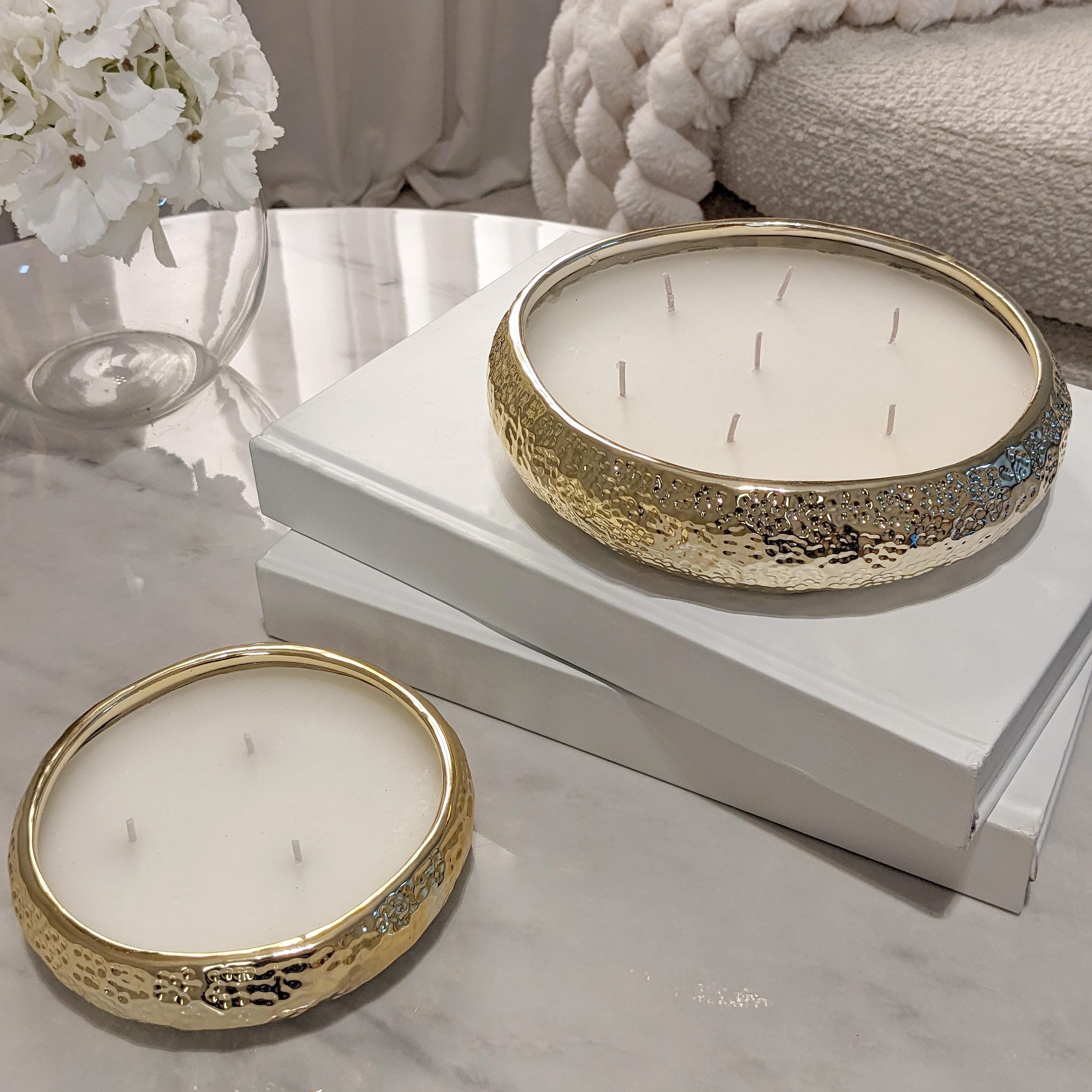 Aeolian 3 Wick Light Gold Candle Fragrance 