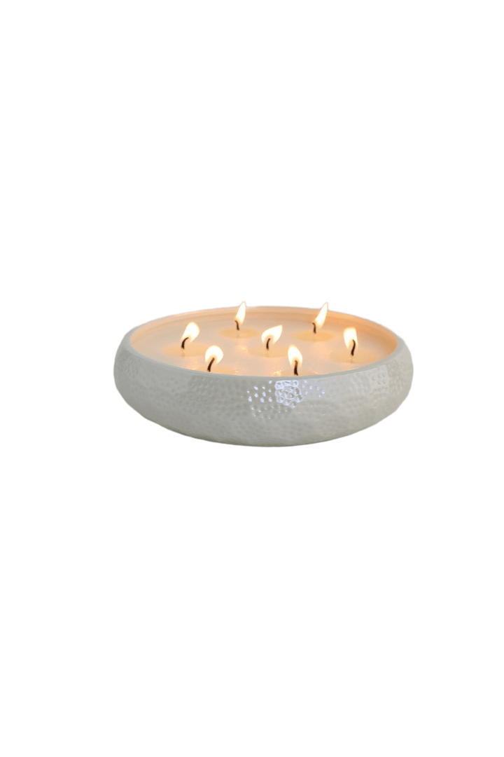 Aeolian 7 Wick White Pearlescent Scented Candle Fragrance 
